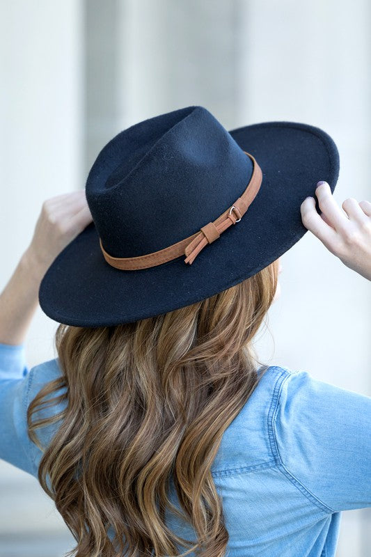 Wide Brim Panama Fedora Hat